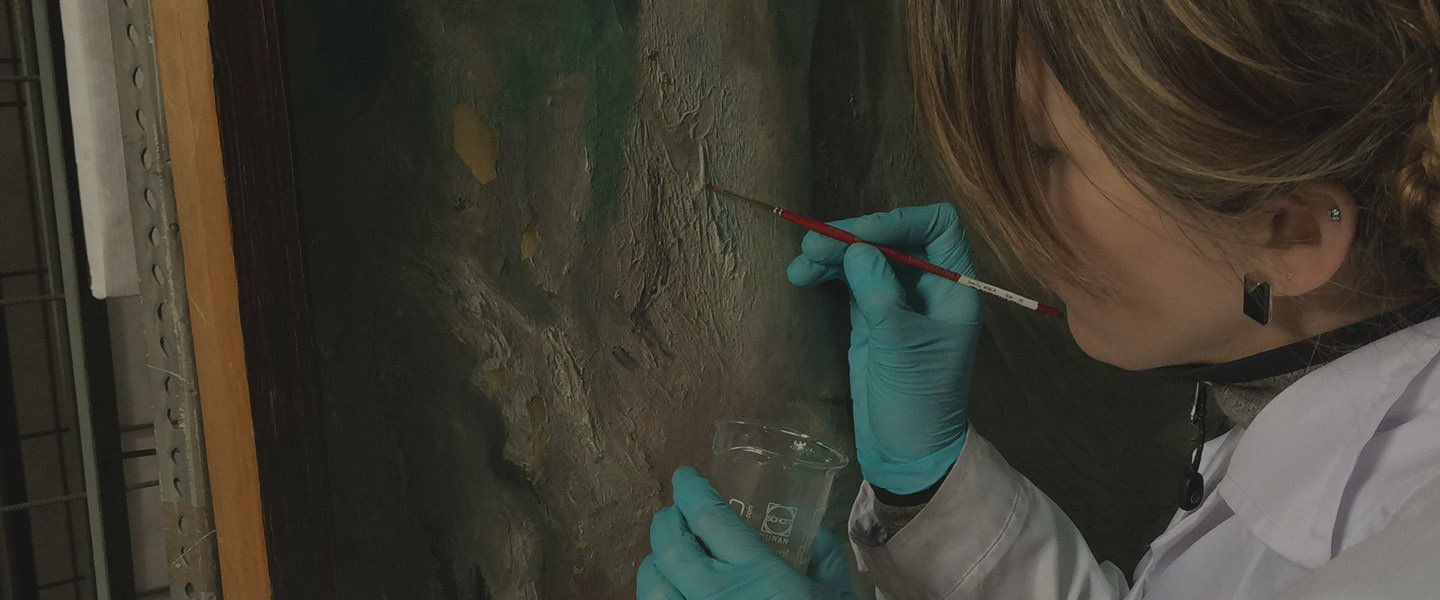 Restauración de una obra pictórica